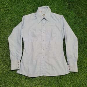 VTG 1975 Miller Western Wear Shirt Womens Small 70s Rodeo Cowboy USA